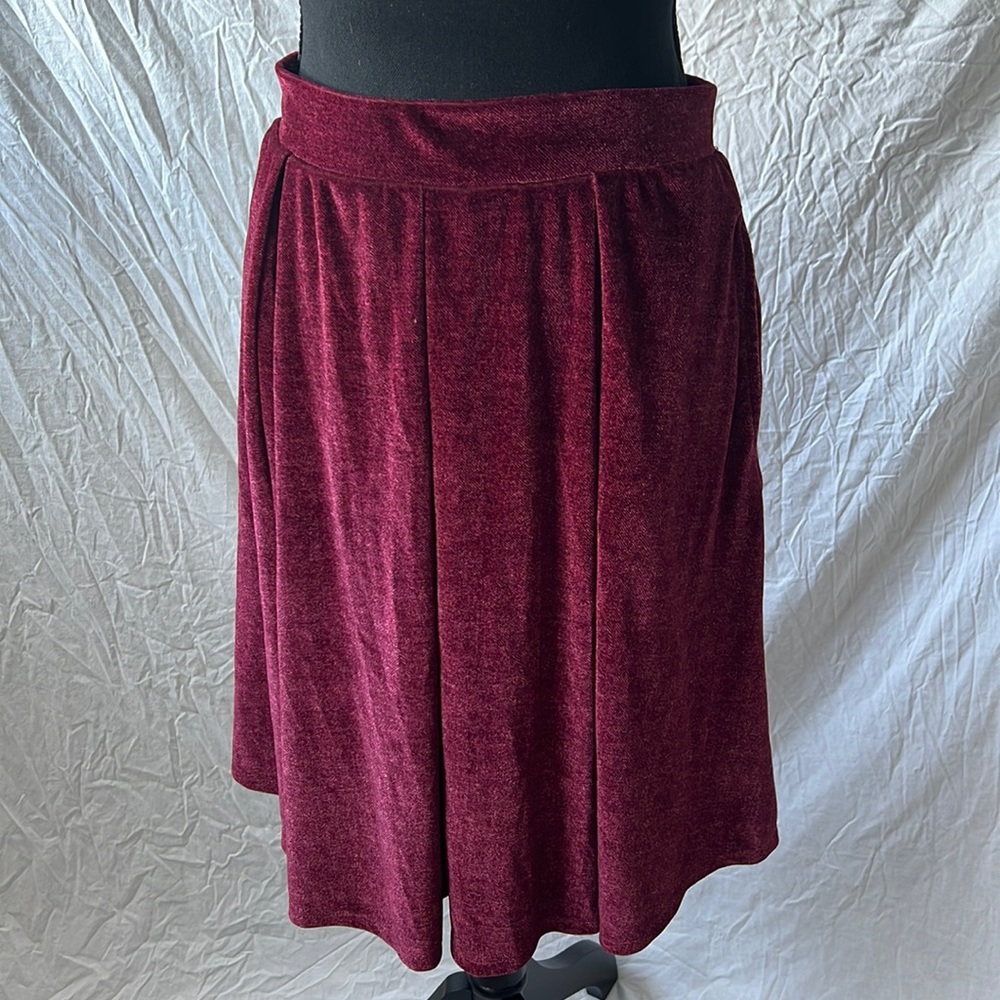 LuLaRoe velvet skirt